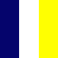 Navy/White/Yellow