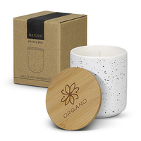 Gleam Candle with Bamboo Lid
