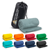Travel-ready Fleece Blanket Set