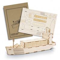 Cargo Ship Wooden Model